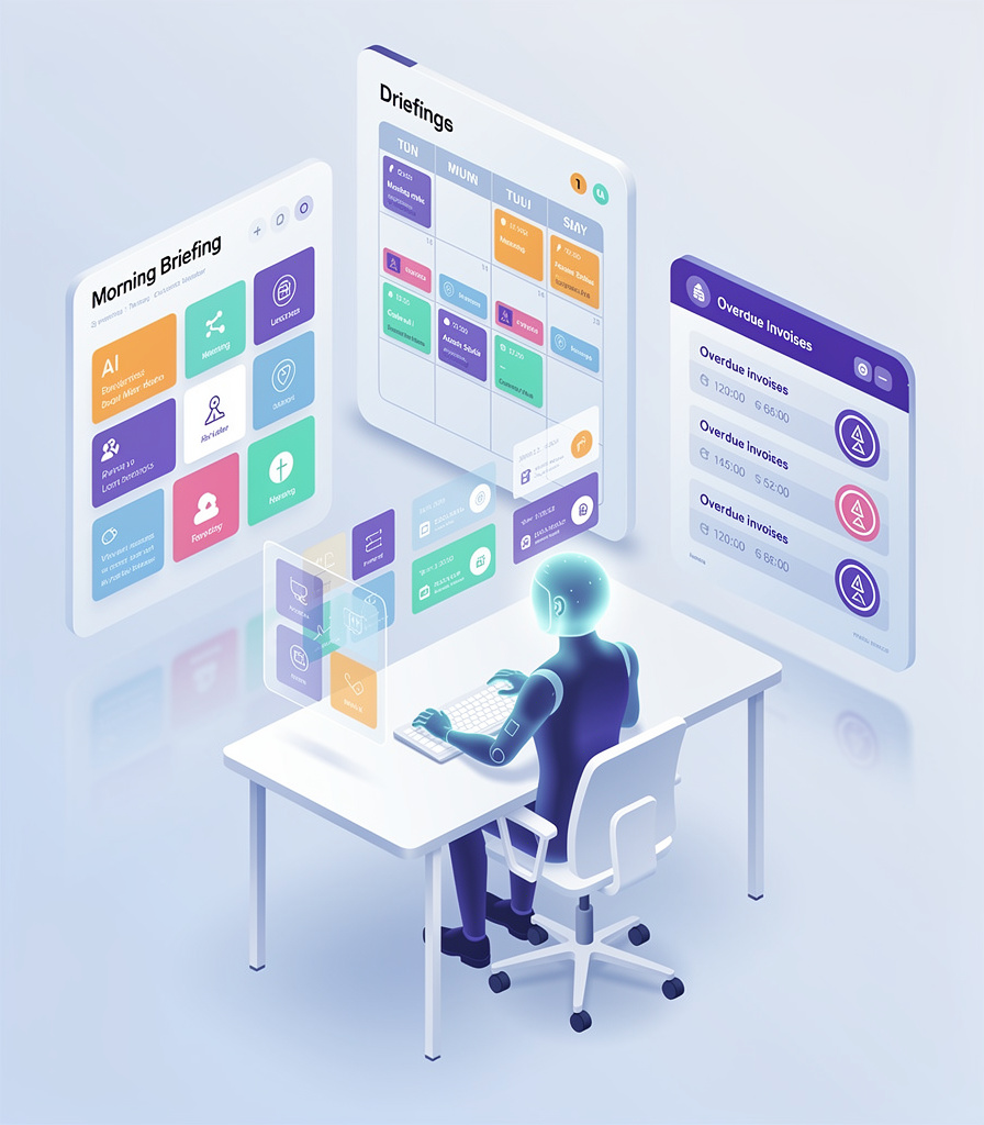 Il gère votre <strong>comptabilité</strong> et vos <strong>tâches RH</strong>