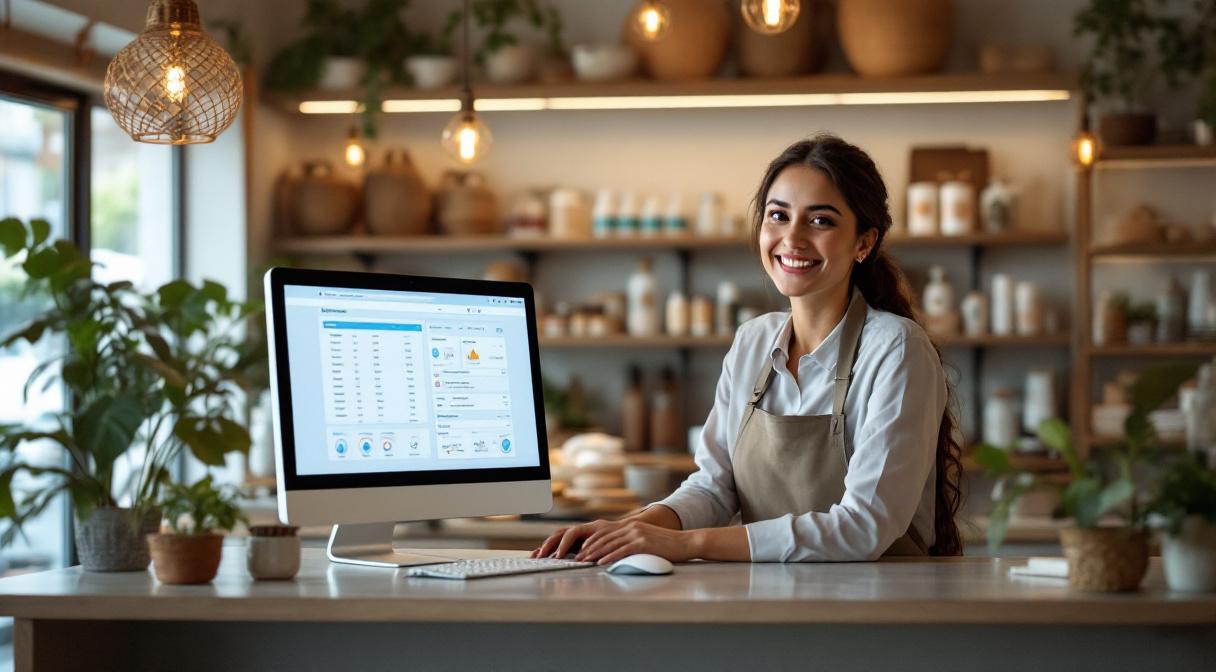 Installé <strong>localement dans votre commerce</strong>