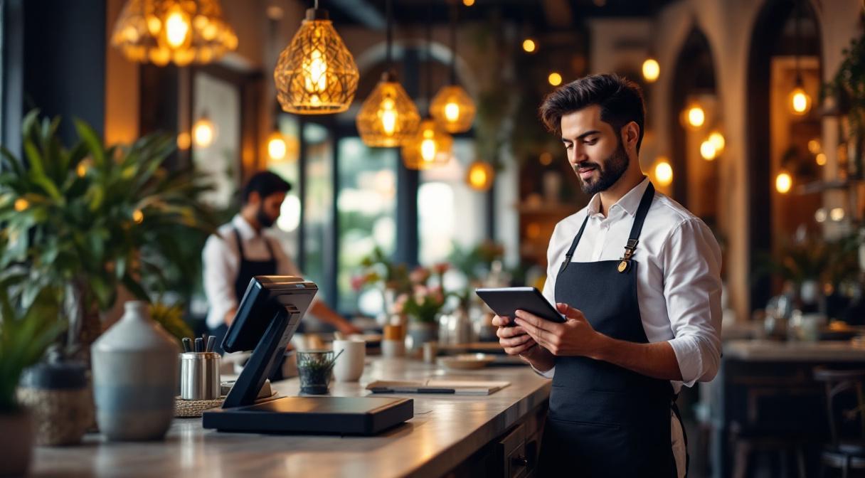 POS tactile <strong>adapté à la restauration</strong>